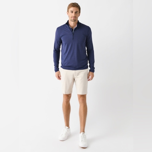 Greyson Men's Guide Performance Quarter-Zip Maltese Blue Pullover - Picture 3 of 10